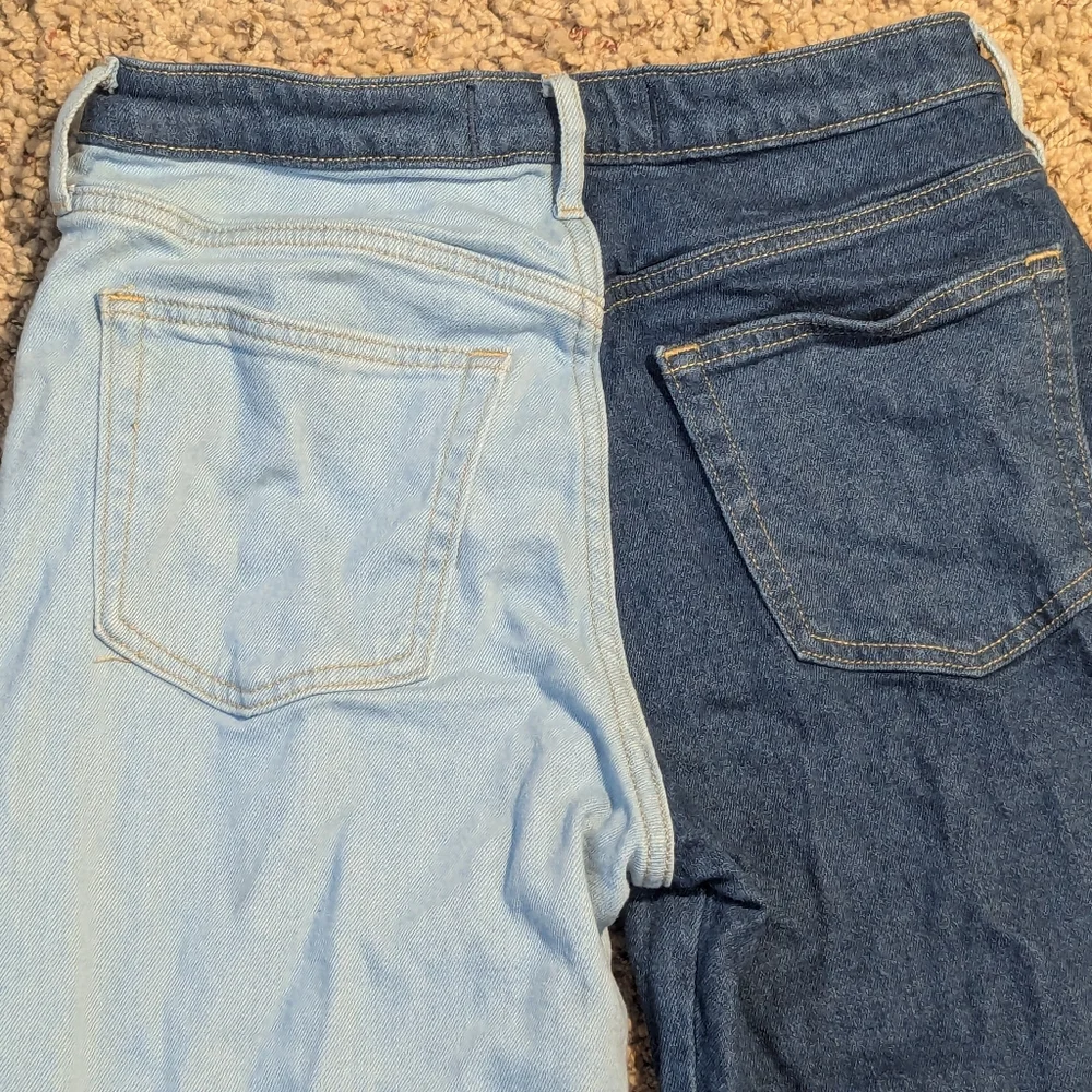 Hollister‎ sz 7 Ultra High Rise Vintage Style Patch Jeans 28/25 Hippie 70's